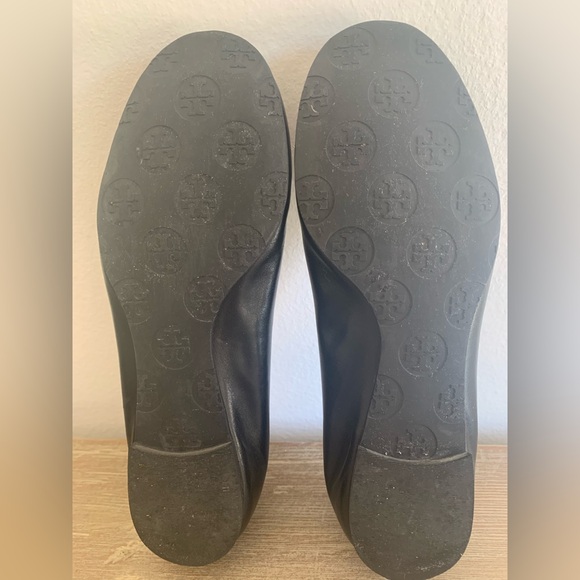 Tory Burch Black Leather Ballet Flats - Picture 9 of 9